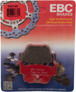 Ebc - Sport Carbon Brake Pads - Sport Carbon "X" Brake Pads - FA714X Ebc - Sport Carbon Brake Pads - Sport Carbon "X" Brake Pads - FA714X