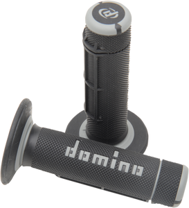 Domino - Grips - Dually - Half Waffle - Black/Gray - Dually Grips - A02041C7170