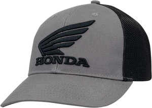 Honda Apparel - Honda Trucker Hat - Charcoal - Honda Curved Bill Hat - NP21A-H1827