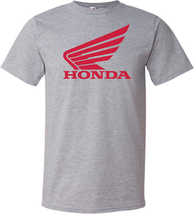 Honda Apparel - Honda Wing T-Shirt - Heather Gray - 2XL - Honda Wing T-Shirt - NP21S-M1820-2X