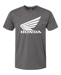Honda Apparel - Honda Wing T-Shirt - Heather/White - Medium - Honda Wing T-Shirt - NP21S-M3016-M