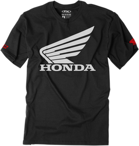 Factory Effex - Youth Honda Big Wing T-Shirt - Black - Small - Youth Honda Big Wing T-Shirt - 21-83320