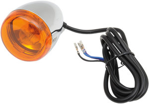 Chris Products - Front Signal Light Assembly - Chrome/Amber - Dual-Filament - Custom Deuce-Style Turn Signal Kit - 8500A Chris Products - Front Signal Light Assembly - Chrome/Amber - Dual-Filament - Custom Deuce-Style Turn Signal Kit - 8500A