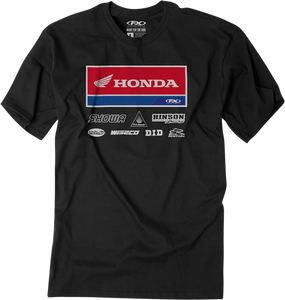 Factory Effex - Honda 21 Racewear T-Shirt - Black - Medium - 21 Racewear T-Shirt - 24-87322
