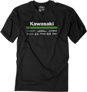 Factory Effex - Kawasaki 21 Racewear T-Shirt - Black - Large - 21 Racewear T-Shirt - 24-87124