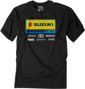 Factory Effex - Suzuki 21 Racewear T-Shirt - Black - Large - 21 Racewear T-Shirt - 24-87424