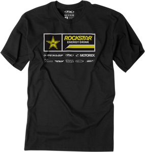 Factory Effex - Rockstar 21 Racewear T-Shirt - Black - Medium - 21 Racewear T-Shirt - 24-87622