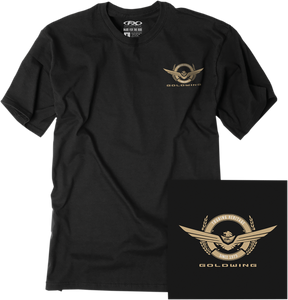 Factory Effex - Goldwing Badge T-Shirt - Black - Medium - Goldwing Badge T-Shirt - 25-87822