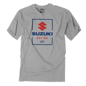 Factory Effex - Suzuki Victory T-Shirt - Heather Gray - 2XL - Suzuki Victory T-Shirt - 26-87408