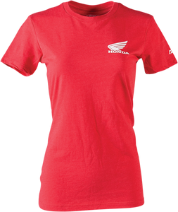 Factory Effex - Women's Honda Icon T-Shirt - Red - Medium - Women's Honda Icon T-Shirt - 24-87312