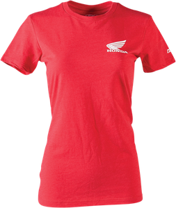 Factory Effex - Women's Honda Icon T-Shirt - Red - Large - Women's Honda Icon T-Shirt - 24-87314