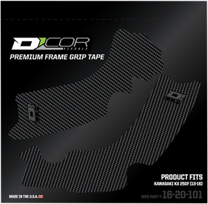 D'cor Visuals - Frame Grip Tape - Gray - Kawasaki - Frame Grip Tape - 16-20-101