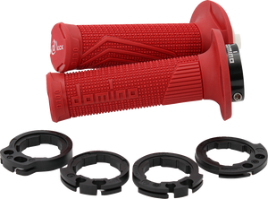 Domino - Grips - D100 - D-Lock - Red - D100 D-Lock Grips - D10046C4200