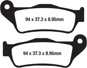 Ebc - Organic Brake Pads - FA643 - Organic Harley/Buell Brake Pads - FA643