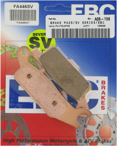 Ebc - SV Severe Duty Brake Pads - FA446SV - Severe Duty "SV" Sintered Brake Pads - FA446SV