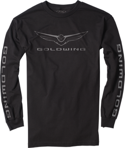 Factory Effex - Goldwing Icon Long-Sleeve T-Shirt - Black - Large - Goldwing Icon T-Shirt - 25-87834