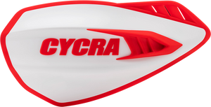 Cycra - Handguards - Cyclone - White/Red - Cyclone Handguards - 1CYC-0056-239
