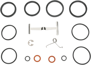 Hawg Halters - 4-Piston Caliper Rebuild Kit - Standard Bore - 4-Piston Brake Caliper Rebuild Kit - HHI-501-002 Hawg Halters - 4-Piston Caliper Rebuild Kit - Standard Bore - 4-Piston Brake Caliper Rebuild Kit - HHI-501-002
