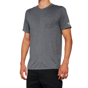 100% - Mission Athletic T-Shirt - Charcoal - Small - Mission Athletic T-Shirt - 20014-00010