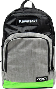 Factory Effex - Kawasaki Standard Backpack - Black/Gray/Green - Standard Backpack - 23-89110
