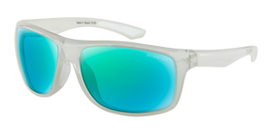 Bobster - Luna Sunglasses - Gloss Crystal Pearl/Light Blue Green Mirror - Luna Sunglasses - BLUN103