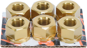 Driven Racing - Aluminum Sprocket Nuts - Gold - M10 x 1.25 - Sprocket Nuts - DSNGD