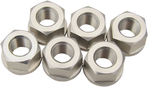 Driven Racing - Aluminum Sprocket Nuts - Silver - M10 x 1.25 - Sprocket Nuts - DSNSL