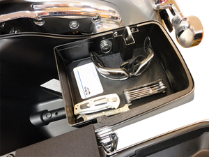 Hard Bagger - Saddlebag Tray - Left - Top Shelf Saddlebag Organizer - TS114HD-L