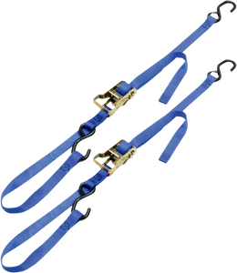 Ancra - Integra Rat Pak Tie-Down - 1" x 6' - Blue - 1" Integra Rat Pak Tie-Downs - 49498-12 Ancra - Integra Rat Pak Tie-Down - 1" x 6' - Blue - 1" Integra Rat Pak Tie-Downs - 49498-12