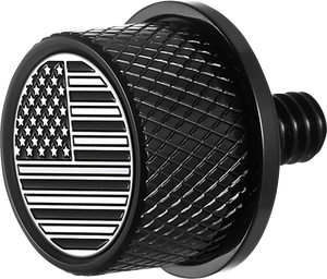 Figurati Designs - Seat Mounting Knob - Black - Black/White American Flag - Contrast Cut - Seat Mounting Knob - FD26-SEAT KN-BK Figurati Designs - Seat Mounting Knob - Black - Black/White American Flag - Contrast Cut - Seat Mounting Knob - FD26-SEAT KN-BK