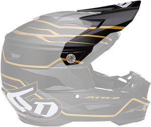 6d Helmets - ATR-2 Visor - Phase - Black Gold - ATR-2 Helmet Visor - 72-6102