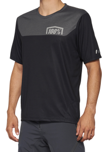 100% - Airmatic Jersey - Short-Sleeve - Gray/Midnight - Large - Airmatic Jersey - 40014-00017 100% - Airmatic Jersey - Short-Sleeve - Gray/Midnight - Large - Airmatic Jersey - 40014-00017
