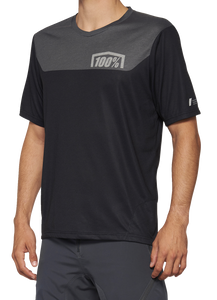 100% - Airmatic Jersey - Short-Sleeve - Gray/Midnight - XL - Airmatic Jersey - 40014-00018 100% - Airmatic Jersey - Short-Sleeve - Gray/Midnight - XL - Airmatic Jersey - 40014-00018