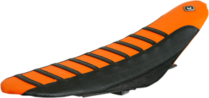 Flu Designs Inc. - Pro Rib Seat Cover - Orange/Black - KTM '16-'19 - Pro Rib Seat Cover - 55507