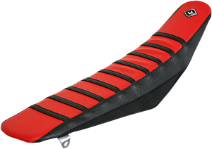 Flu Designs Inc. - Pro Rib Seat Cover - Red/Black - CRF '17-'21 - Pro Rib Seat Cover - 15505