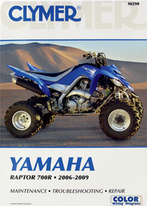 Clymer - Manual - Yamaha Raptor 700 - ATV Repair Manual  Yamaha - CM290 Clymer - Manual - Yamaha Raptor 700 - ATV Repair Manual  Yamaha - CM290