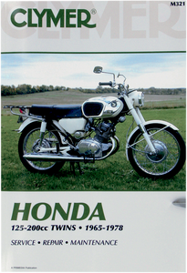 Clymer - Manual - Honda 125/200 Twins - Motorcycle Repair Manual  Honda - CM321 Clymer - Manual - Honda 125/200 Twins - Motorcycle Repair Manual  Honda - CM321