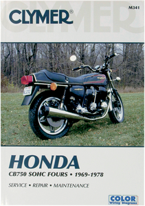 Clymer - Manual - Honda CB750 SOHC - Motorcycle Repair Manual  Honda - CM341 Clymer - Manual - Honda CB750 SOHC - Motorcycle Repair Manual  Honda - CM341