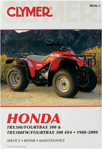 Clymer - Manual - Honda TRX300/FW/4X4 - ATV Repair Manual Honda - CM3463 Clymer - Manual - Honda TRX300/FW/4X4 - ATV Repair Manual Honda - CM3463