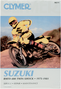 Clymer - Manual - Suzuki RM50-400 Twin Shock - Motorcycle Repair Manual  Suzuki - CM371 Clymer - Manual - Suzuki RM50-400 Twin Shock - Motorcycle Repair Manual  Suzuki - CM371