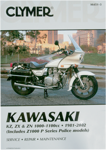 Clymer - Manual - Kawasaki 1000+1100 4cyl - Motorcycle Repair Manual  Kawasaki - CM4513 Clymer - Manual - Kawasaki 1000+1100 4cyl - Motorcycle Repair Manual  Kawasaki - CM4513