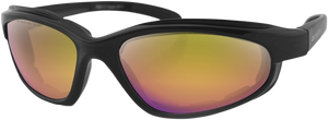 Bobster - Fat Boy Sunglasses - Matte Black - Purple/Yellow Revo - Fat Boy Matte Black Sunglasses - EFB002H Bobster - Fat Boy Sunglasses - Matte Black - Purple/Yellow Revo - Fat Boy Matte Black Sunglasses - EFB002H
