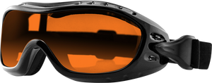 Bobster - Night Hawk Goggles - Black/Amber - Night Hawk Goggles - BHAWK01A Bobster - Night Hawk Goggles - Black/Amber - Night Hawk Goggles - BHAWK01A