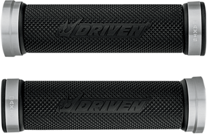 Driven Racing - Grips - D-Axis - Silver/Black - D-Axis Grips - DXG-SL Driven Racing - Grips - D-Axis - Silver/Black - D-Axis Grips - DXG-SL