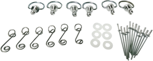 Cycle Performance Prod. - D-Ring Kit - Silver Springs - Quik-Fasin' Kit - CPP/9031 Cycle Performance Prod. - D-Ring Kit - Silver Springs - Quik-Fasin' Kit - CPP/9031