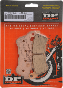 Dp Brakes - Sintered Brake Pads - DP536 - Sintered Metal Harley/Buell Brake Pads - DP536
