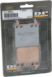 Dp Brakes - Standard Brake Pads - Honda - Standard DP Sintered Brake Pads - DP916 Dp Brakes - Standard Brake Pads - Honda - Standard DP Sintered Brake Pads - DP916
