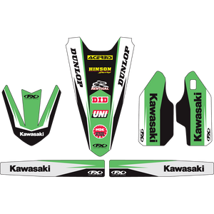 Factory Effex - Trim Kit Graphic - Kawasaki - Trim Kit Graphics  Kawasaki Racing - 19-50114