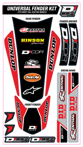 D'cor Visuals - Universal Trim Kit - Red - Universal Trim Kit - 15-10-100