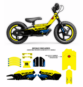 D'cor Visuals - STACYC Stability Cycle Graphic Kit - 12" & 16" - Suzuki - STACYC Stability Cycle Graphics Kit - 10-80-207 D'cor Visuals - STACYC Stability Cycle Graphic Kit - 12" & 16" - Suzuki - STACYC Stability Cycle Graphics Kit - 10-80-207